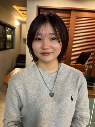 ショート ムナカタ アカリのヘアスタイル