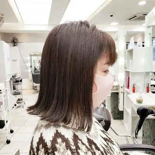カラー ミディアム ボブ・ロブ 福田 泰久✂️✨のヘアスタイル