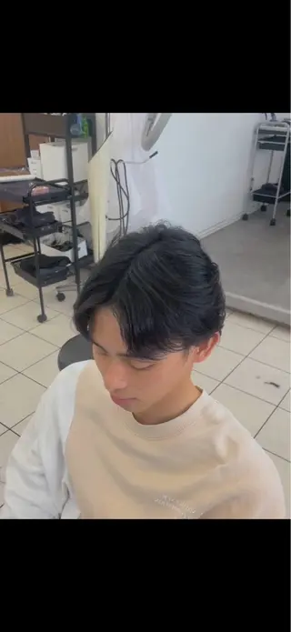 パーマ メンズカット& 艶カラー/有馬のヘアスタイル