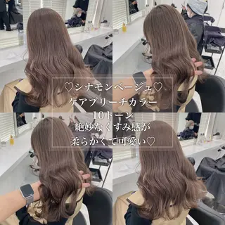 セミロング カラー 🪽天神/うる艶 /トレンドヘア🪽のヘアスタイル
