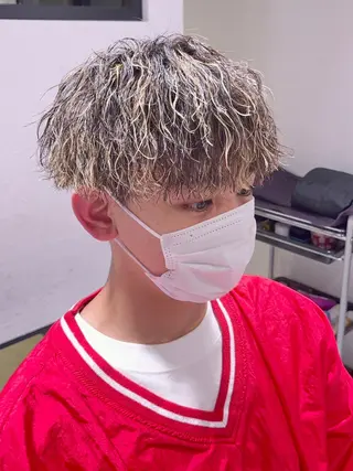 ショート カラー パーマ メンズ ⚡️お値段以上⚡️ RYUKIのヘアスタイル