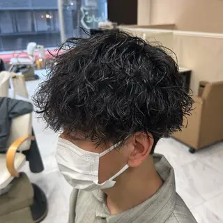 ショート パーマ メンズ メンズパーマ 💈後閑和真💈のヘアスタイル