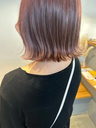 ミディアム カラー yuika .のヘアスタイル