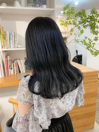 セミロング カラー 【表参道】Ruri デジタルパーマのヘアスタイル
