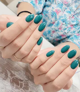 ネイル I-nailロング /ワンホン/キラキラのネイルデザイン
