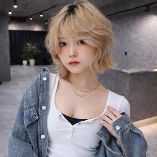 ショート カラー 髪質改善心斎橋 namelessのヘアスタイル