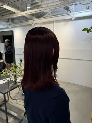 セミロング 新宿/顔周りカット +レイヤー＝しずく♩のヘアスタイル