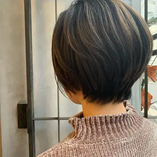 ショート 艶髪color💎髪 質改善ストレート大吉のヘアスタイル