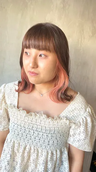 ミディアム カラー 髪質改善/美髪矯正 🪼土屋そーたのヘアスタイル
