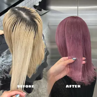 ミディアム カラー 🌟ゆりあ🌟 JILLSTUDIOのヘアスタイル