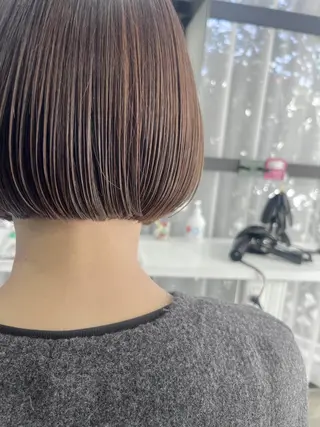 ショート カラー トレンドボブ/ パーマ🌰くりーわのヘアスタイル