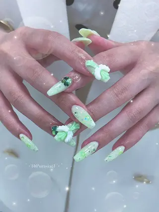 ネイル Purasia✿高橋 マグ/ワンホン/地雷のネイルデザイン
