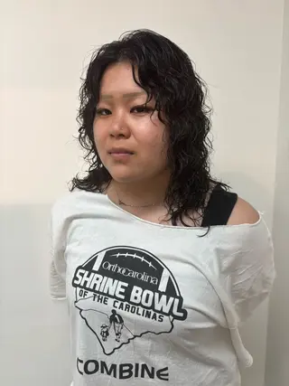 パーマ 透明感カラー🫧 高田李胡のヘアスタイル