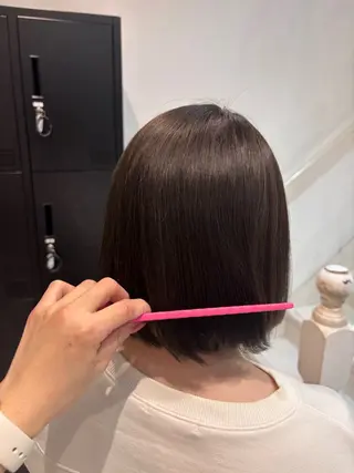 ミディアム 明賀　瞳 /みょうが　ひとみのヘアスタイル