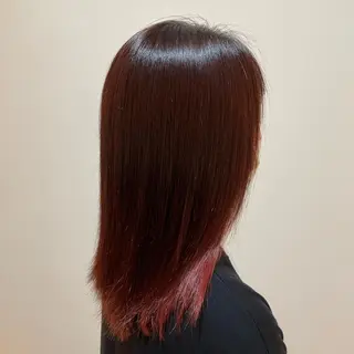 ミディアム カラー 濱口 由華のヘアスタイル