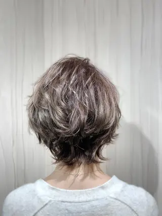 ミディアム カラー ヘアアレンジ メンズ ✨錦糸町ブリーチ/ ホワイトカラー皇気✨のヘアスタイル