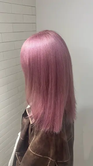 セミロング 💖艶髪&ブリーチ髪 質改善💖舜希のヘアスタイル