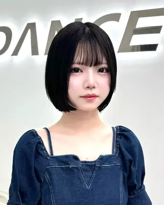 ショート カラー ヘアアレンジ 縮毛矯正🤍 ボブ/ HIKARIのヘアスタイル