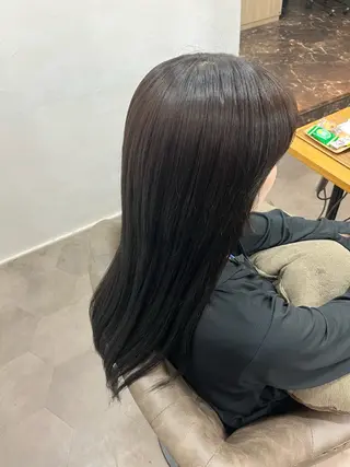 ロング 縮毛矯正⚡️カラー いいじまのヘアスタイル