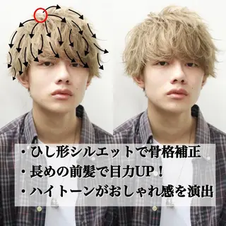メンズ メンズヘア特化 パーマ 縮毛矯正🔷のヘアスタイル
