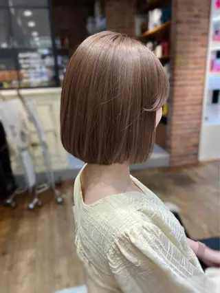 ショート カラー パーマ ヘアアレンジ メンズ キッズ 銀座✨レイヤーカット 顔まわり/坂本亜裟海のヘアスタイル