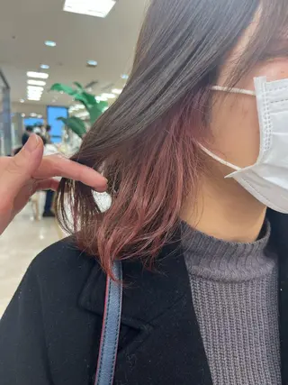 ミディアム カラー 暖色/ブリーチカラー 🎀 M i k uのヘアスタイル