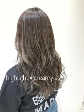 ロング カラー 大平 美沙のヘアスタイル