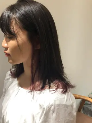 ミディアム カラー 白髪ぼかし/ショート /ミニボブだいじのヘアスタイル