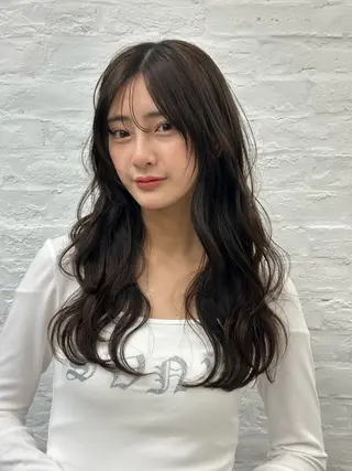 セミロング カラー 前髪顔まわりカット 🌈中村海聖のヘアスタイル
