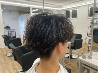 ショート カラー パーマ ヘアアレンジ メンズ 【パーマの達人】 🔥横浜メンズ/允のヘアスタイル