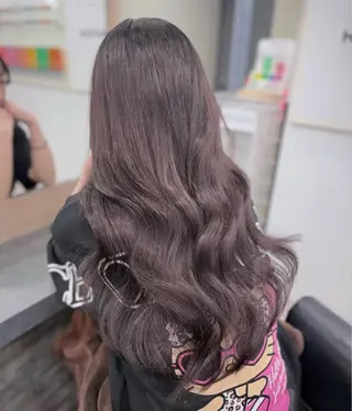 ロング カラー RIEブリーチ& エクステ特化型のヘアスタイル
