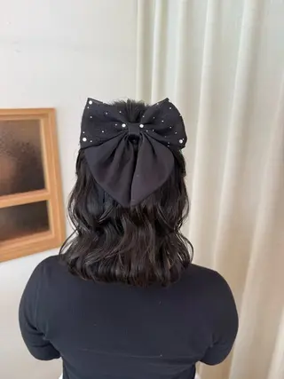 ミディアム ヘアアレンジ 褒められヘアメイク /‎ボブ女子🐶みおのヘアスタイル