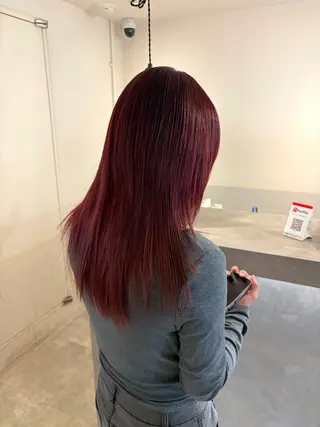 セミロング カラー ☁️ケアブリーチ¦ ウルフ¦Shioriのヘアスタイル
