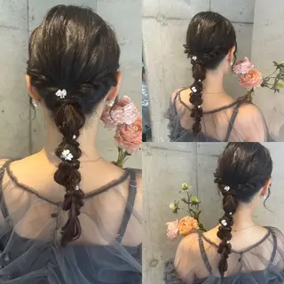 ロング ヘアアレンジ 美髪× ヘアセット✨Araiのヘアスタイル
