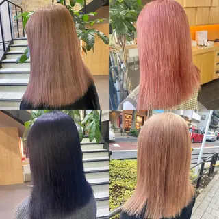 ロング カラー ヘアアレンジ TSUNA 🌙 Lim 五反田のマツエク・マツパデザイン