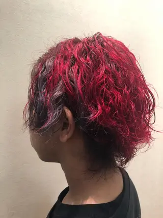 メンズ ゆぴ☾/推しカラー /ハイトーンのヘアスタイル