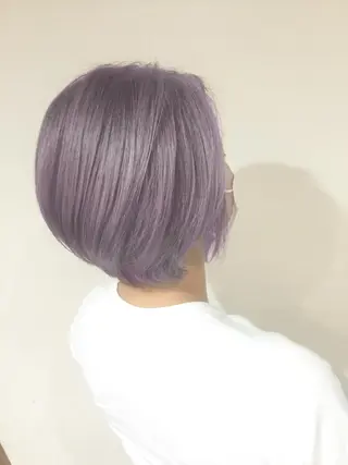 ショート カラー 髪質改善カラー韓国風 レイヤーtudaのヘアスタイル