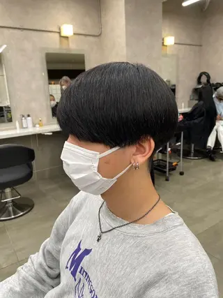 ヘアアレンジ メンズ ショート ツイスパ/シャドウ MANARUのヘアスタイル