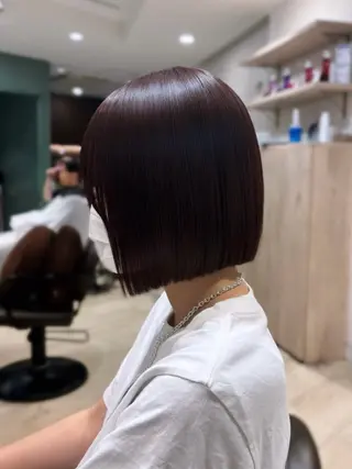 ミディアム Ririka/暖色/ ガーリーボブ🎀のヘアスタイル