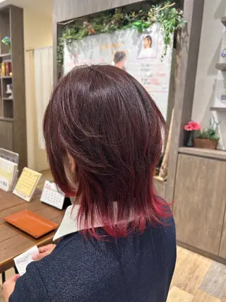 ミディアム 松永 凜のヘアスタイル