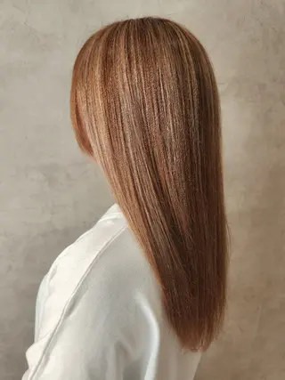 セミロング カラー 店長 とみー / ツヤ感&似合わせのヘアスタイル