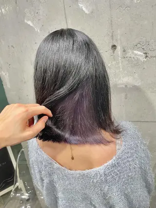 ミディアム カラー ベージュカラー💖 やすひろのヘアスタイル