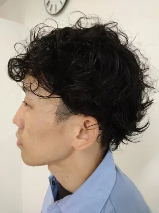 ショート パーマ メンズ 袋町【シナリオ】 Scenarioのヘアスタイル