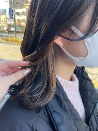 ミディアム カラー 💞暖色カラー 💞risaのヘアスタイル