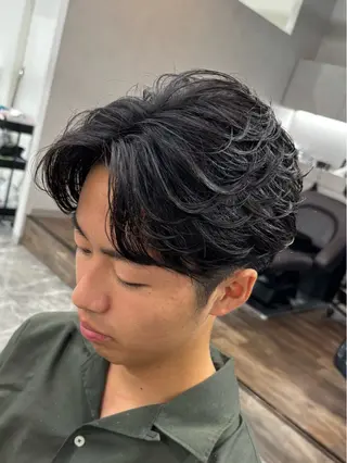 パーマ メンズ 京都河原町 メンズパーマ助川龍哉のヘアスタイル