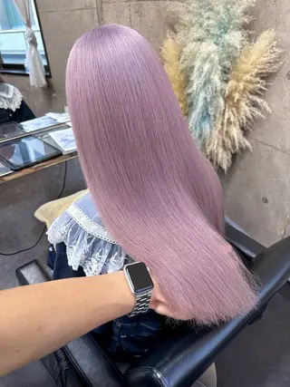 ロング カラー ⭕️ダメージレス特化 髪質改善🥇丸山憲人のヘアスタイル