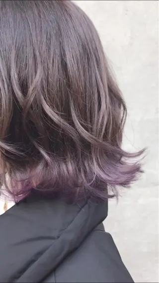 ミディアム カラー パーマ ご新規様限定 透明感カラーKANAのヘアスタイル