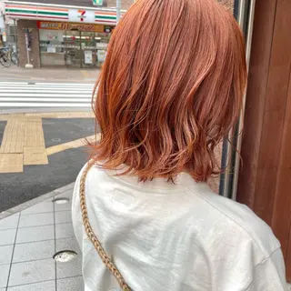 ミディアム カラー 髪質改善/ブリーチ毛 縮毛矯正/ MIHOのヘアスタイル