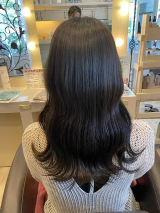 ロング カラー 東恩納 誠のヘアスタイル