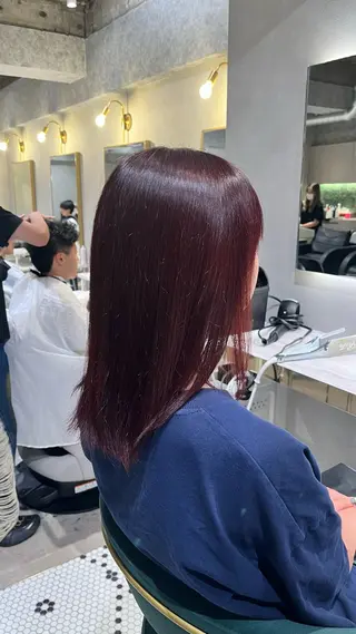 ミディアム カラー カラー/クロスパーマ /髪質改善/AiNAのヘアスタイル